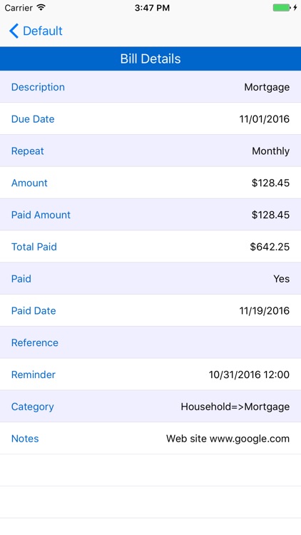 MoBill Budget screenshot-4