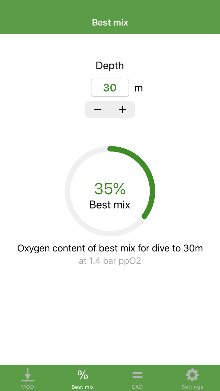 Nitrox Calculator Scuba
