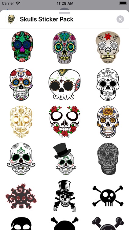 Skulls Sticker Pack screenshot-3