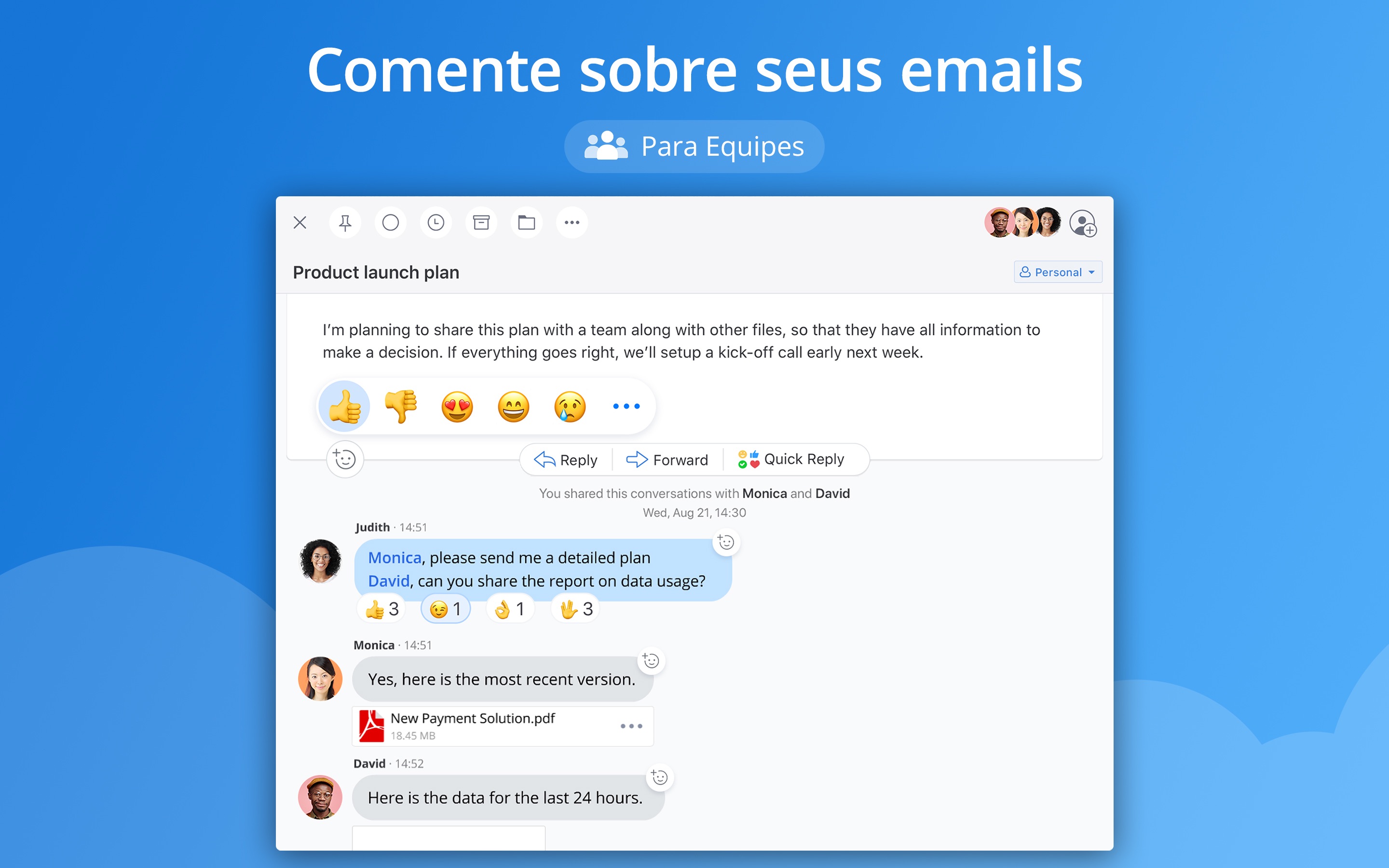 Screenshot do app Spark - Email App da Readdle