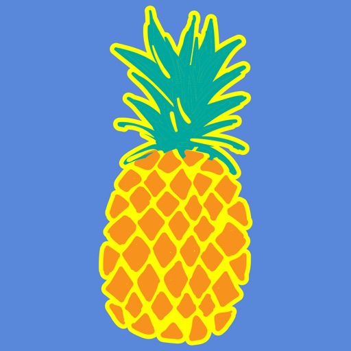 Pineapple Face Emoji Stickers icon