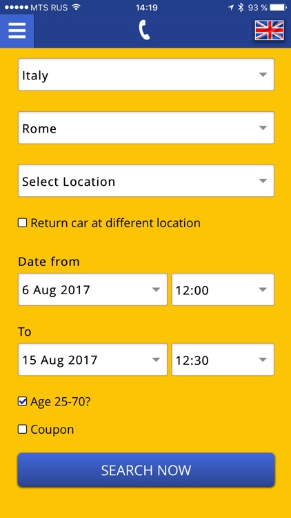 Bookingcar – car hire app