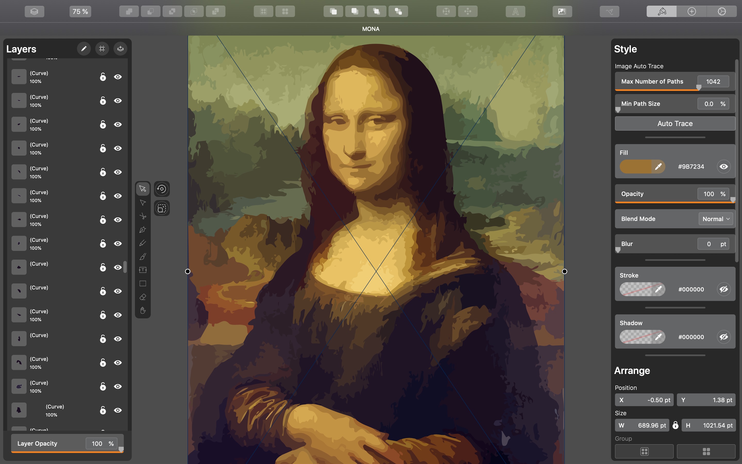 Screenshot do app Vectornator Pro - Vector Art