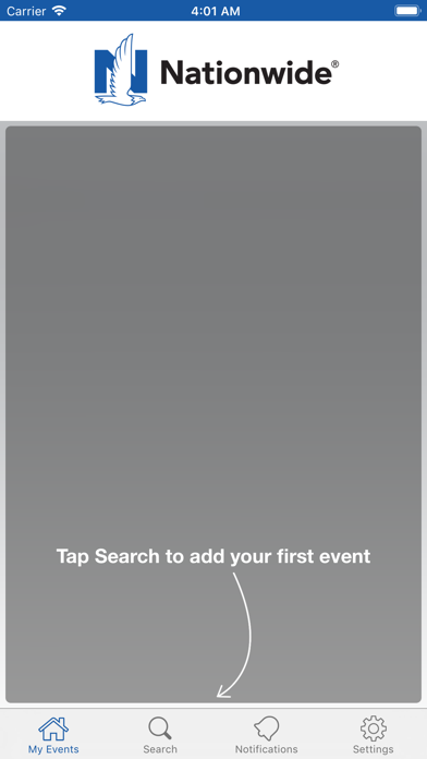 How to cancel & delete Nationwide Events from iphone & ipad 2