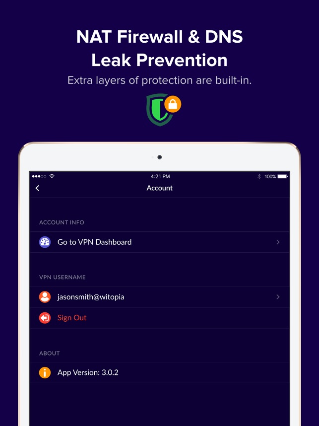 Witopia app