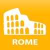 Icon Rome travel map guide 2020