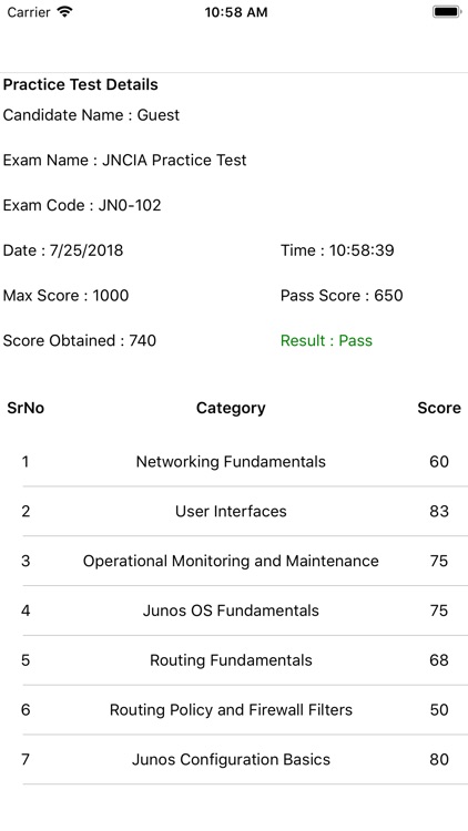 Exam Simulator For JNCIA Junos screenshot-6