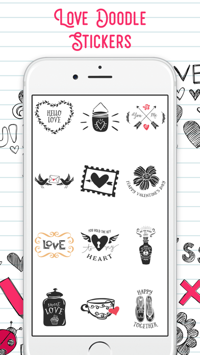 Love Doodle Text Stickers screenshot 2