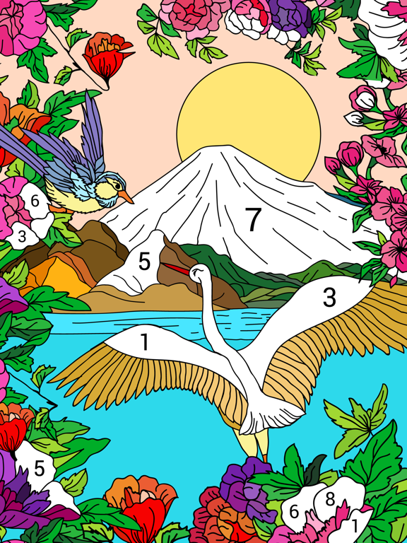 iPad Image of Happy Color™ – Color by Number