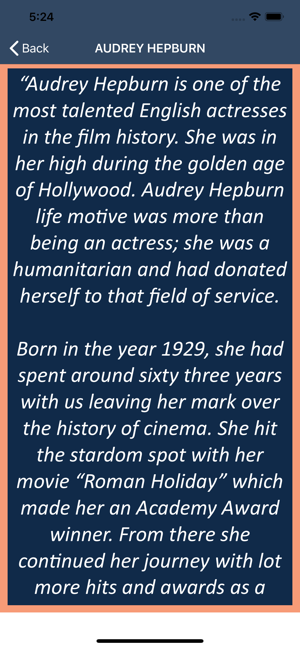 Audrey Hepburn’s Life Guide(圖2)-速報App