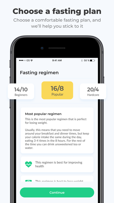 PEP: Fasting - daily tracker screenshot 2
