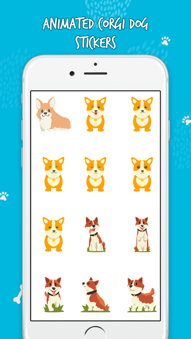 Cute Corgi Animated Emojis screenshot 2