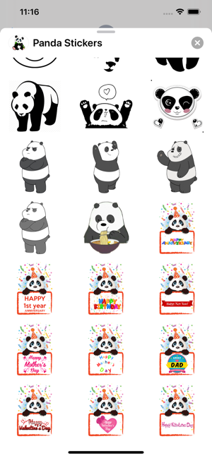 Panda Stickers - Sticker Pack(圖5)-速報App