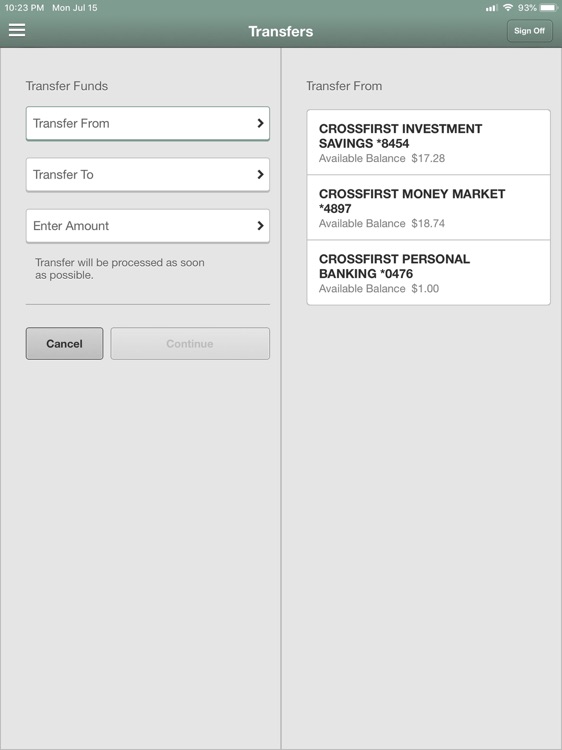 CrossFirst Bank for iPad screenshot-3