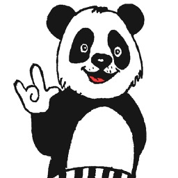 Panda with character