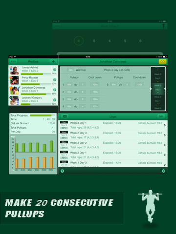 Pullups Coach Pro for iPad - náhled