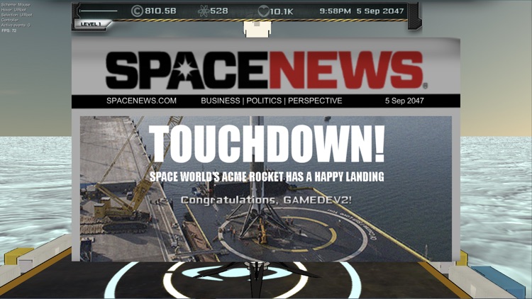 Space World Rocket Landing