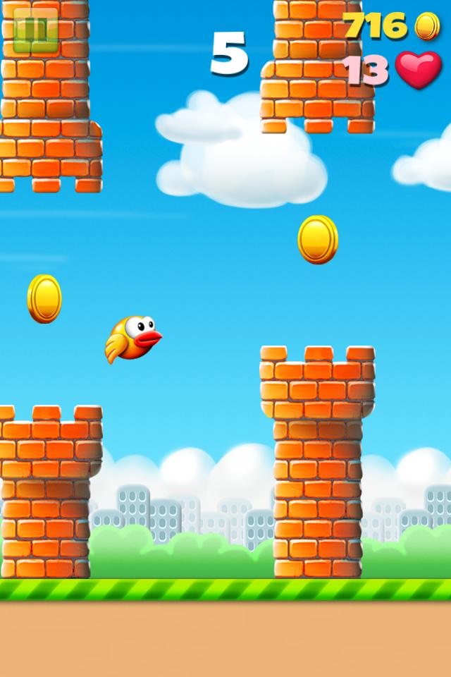 Flying Bird: jump! Fly & Fall screenshot 3