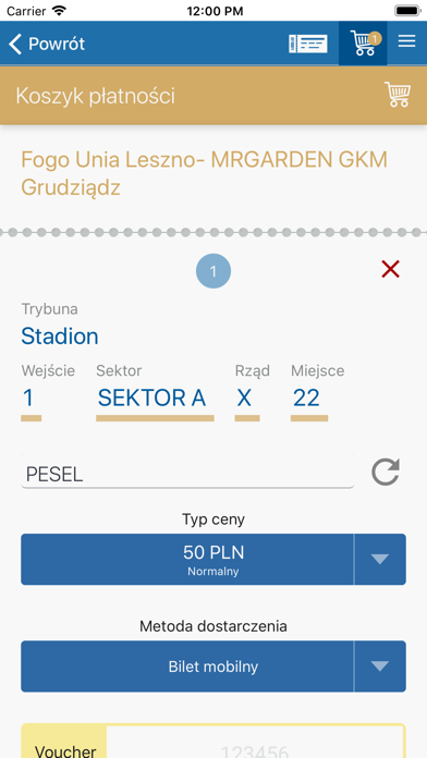 Unia Leszno Bilety screenshot 4