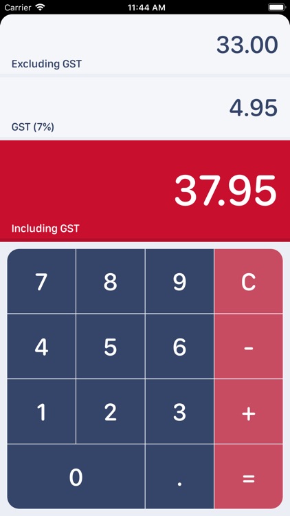 Singaporean GST Calculator