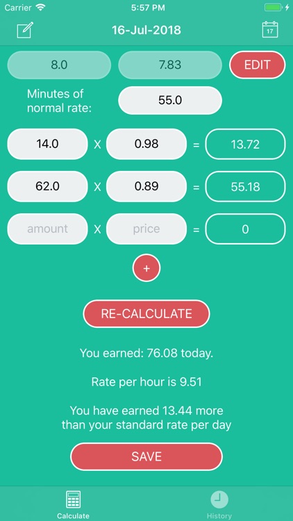 PiecePay: Piecework Calculator screenshot-5