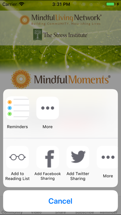 How to cancel & delete Mindful Living from iphone & ipad 1