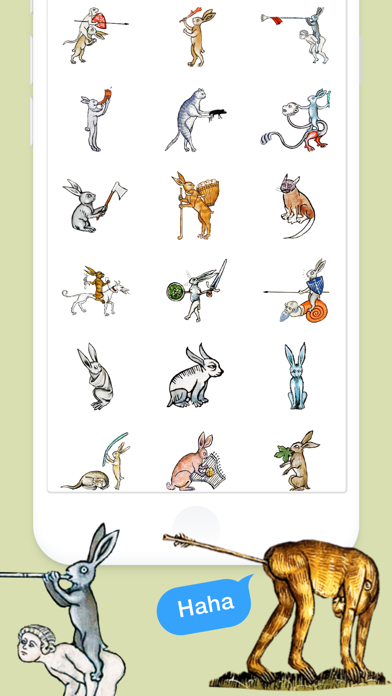 Medieval Rabbit Stickers