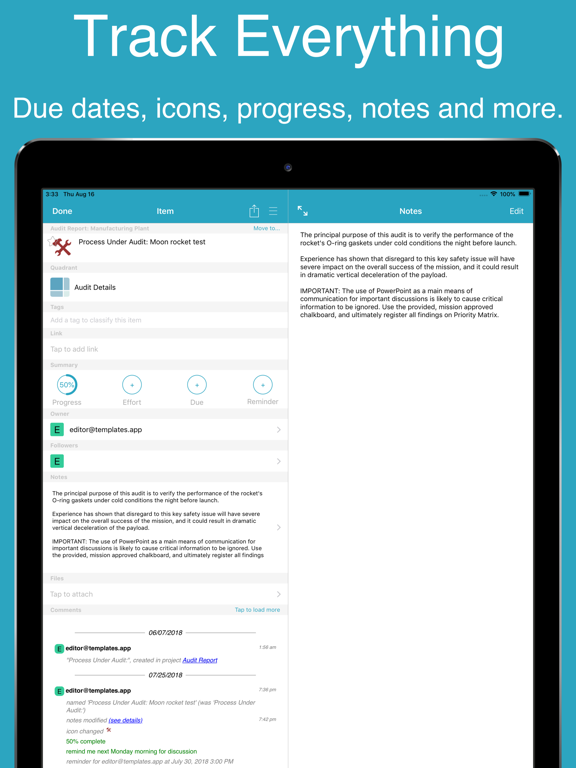 Priority Matrix for iPhone - Manage More Effectively screenshot