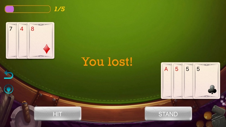 Happy blackjack - card game