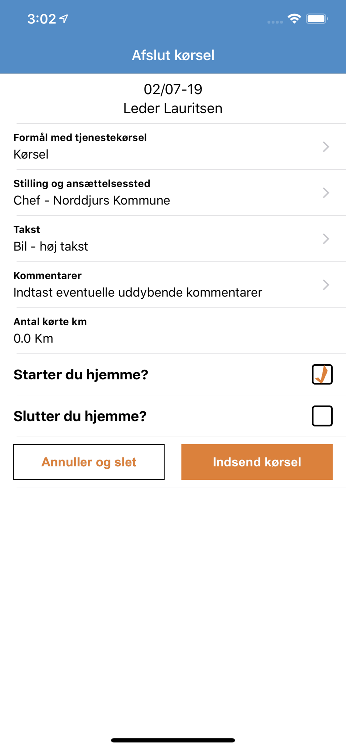 OS2indberetning Kørsel