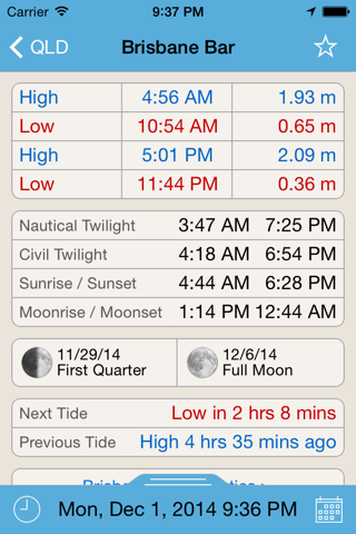 Tide Times QLD Plus screenshot 4