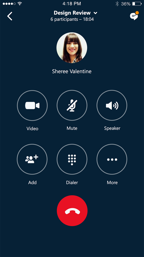 Skype for Business App 截图