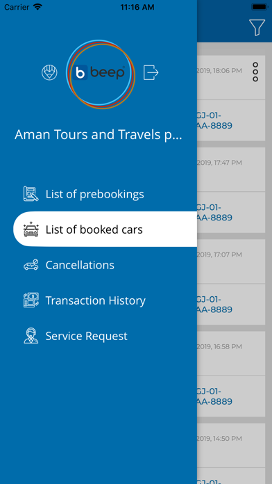 Beep-Global Cab Management App screenshot 2