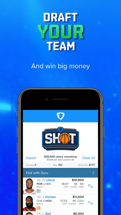 FanDuel - Daily Fantasy Sports screenshot-0