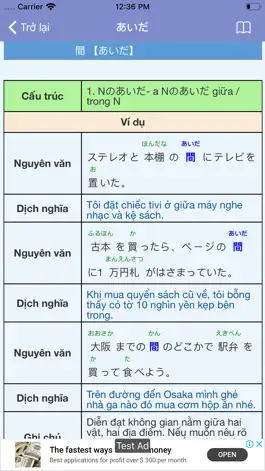 Game screenshot Từ Điển Mẫu Câu Tiếng Nhật hack