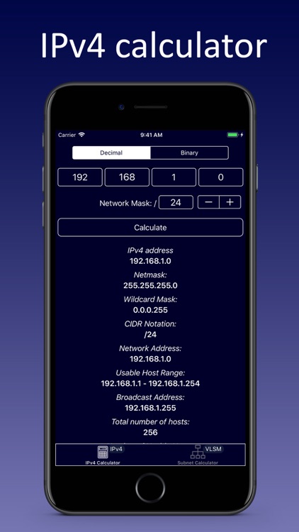 IP and Subnet Calc