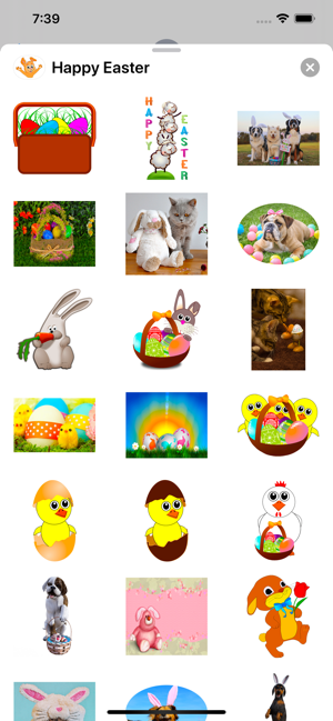 Happy Easter Emoji Stickers(圖6)-速報App