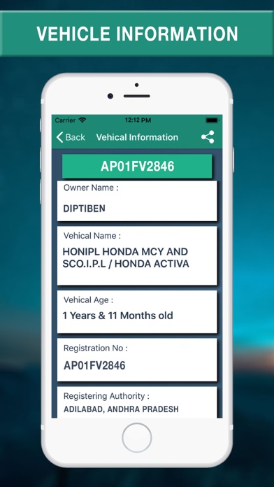 RTO - Search Vehicle Details screenshot 2