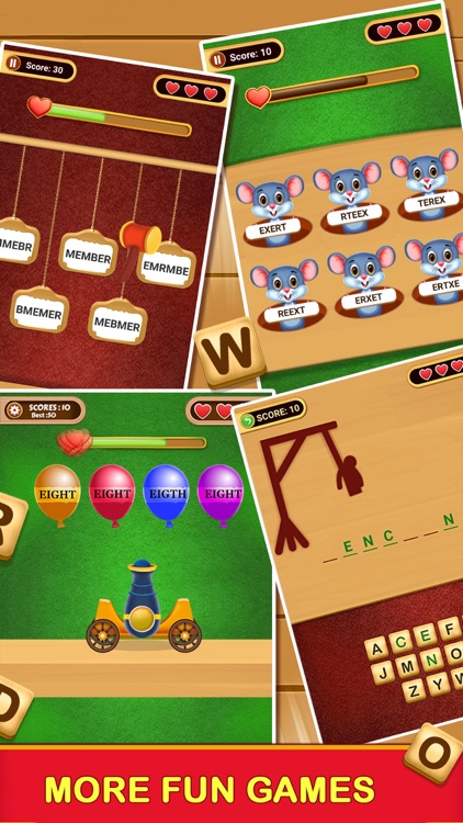 Word Games - Letter to Connect