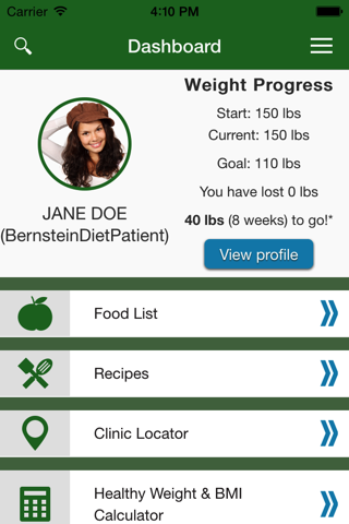 Bernstein Diet screenshot 2