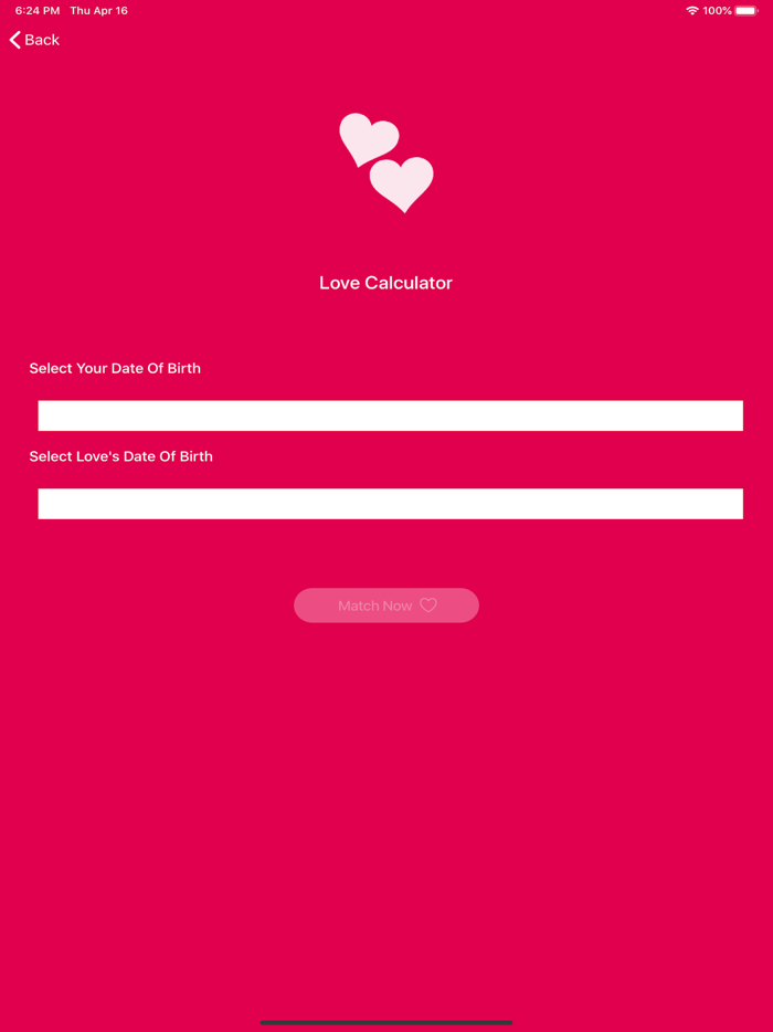 Love and Romance Calculator