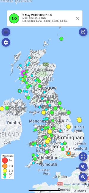 UK Earthquakes