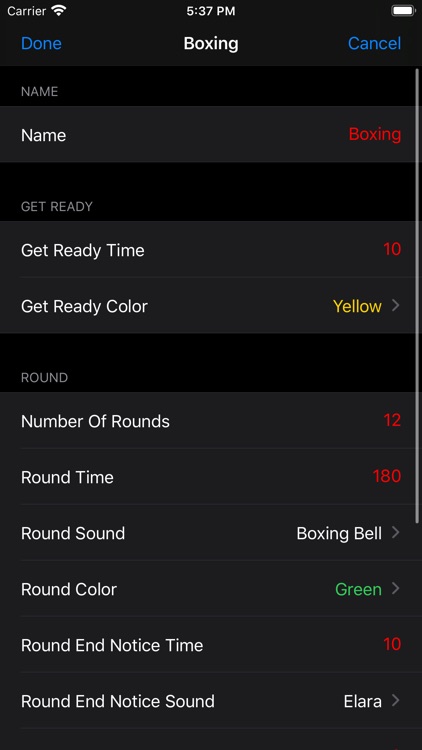 Gymborg Boxing Timer screenshot-4