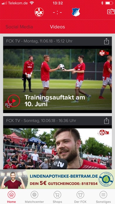1. FC Kaiserslautern App screenshot 4