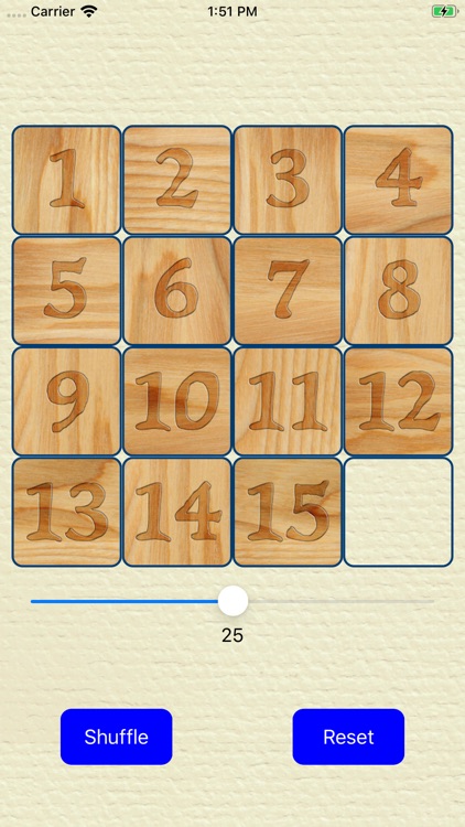 Fifteen wood Tiles on Paper