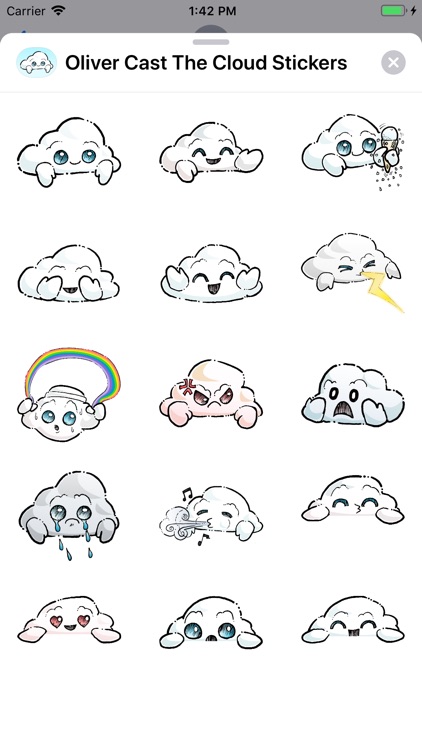 Oliver Cast The Cloud Stickers