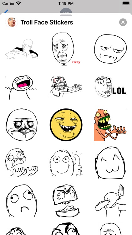 Troll Face Stickers - Memes
