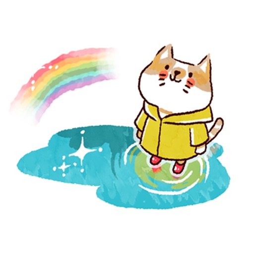 Cute weather stickers icon