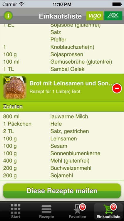 AOK glutenfreie Rezepte