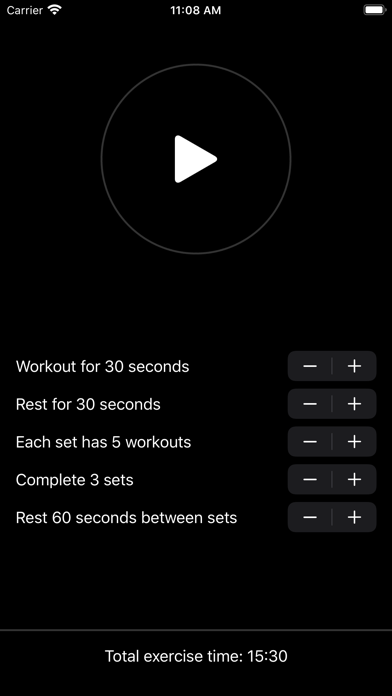Screenshot #1 pour Easy HIIT Timer